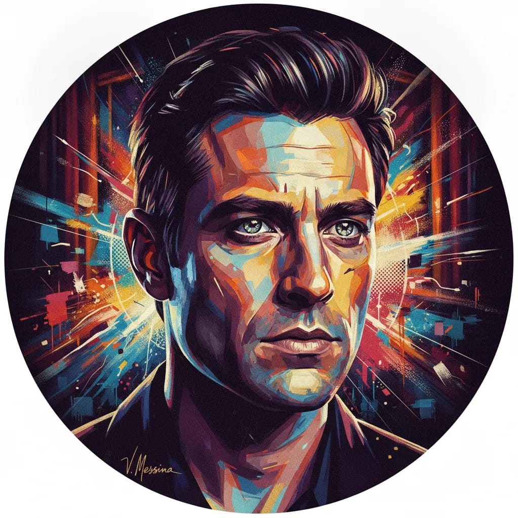 Artistic portrait of Vincent Messina