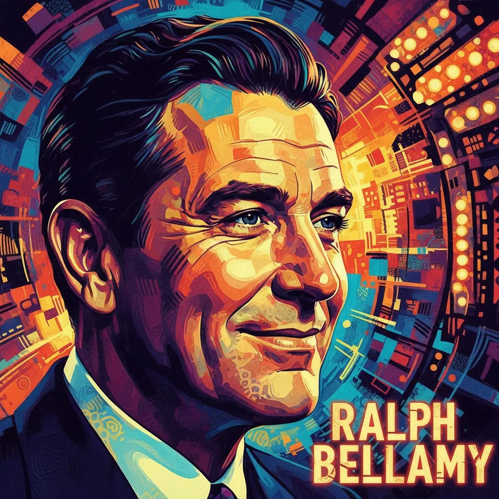 Artistic portrait of Ralph Bellamy