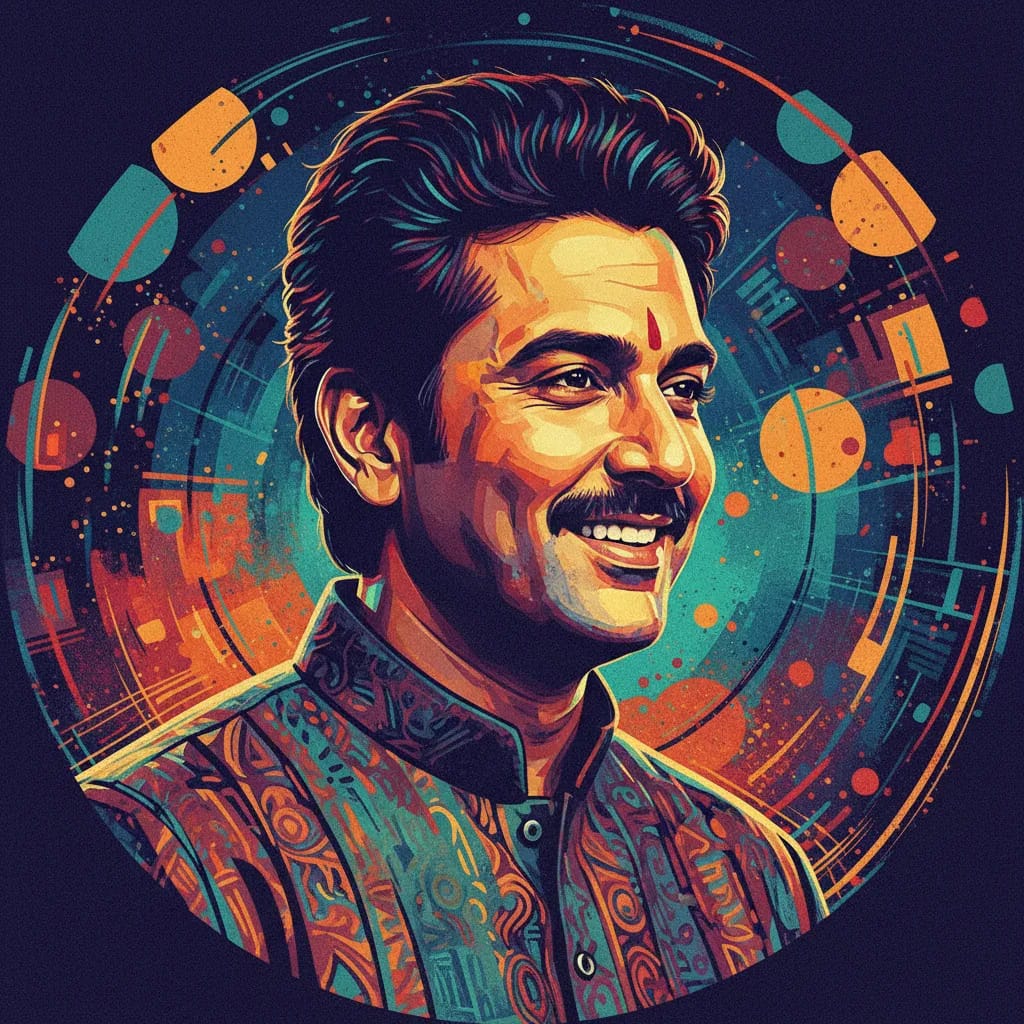 Artistic portrait of Darshan Jariwala