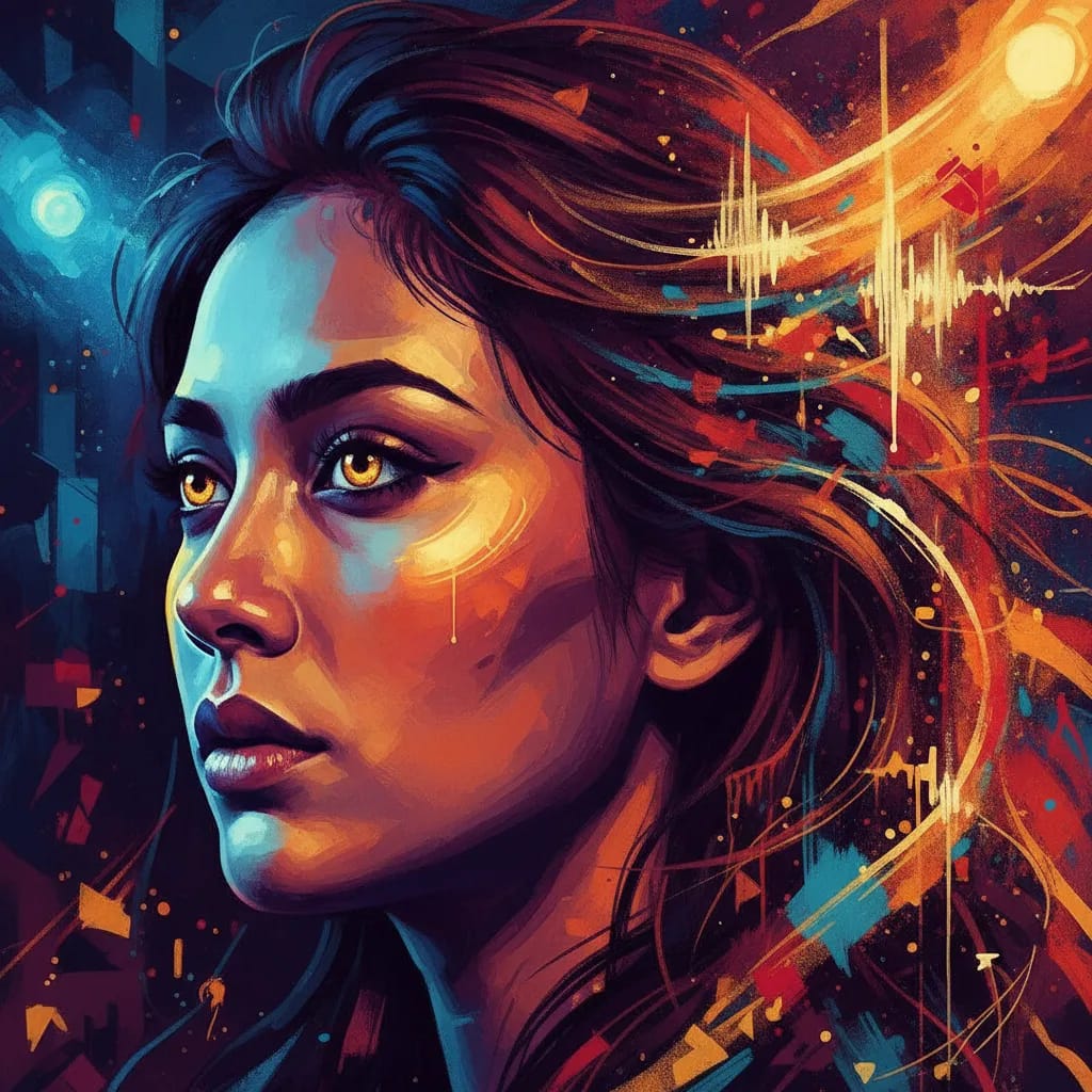 Artistic portrait of Hannah Al Rashid