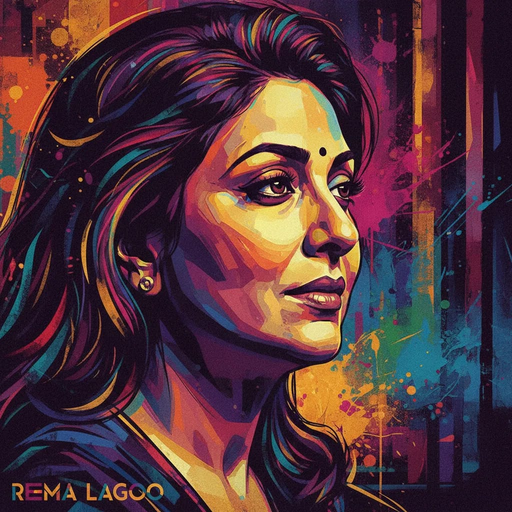 Artistic portrait of Reema Lagoo