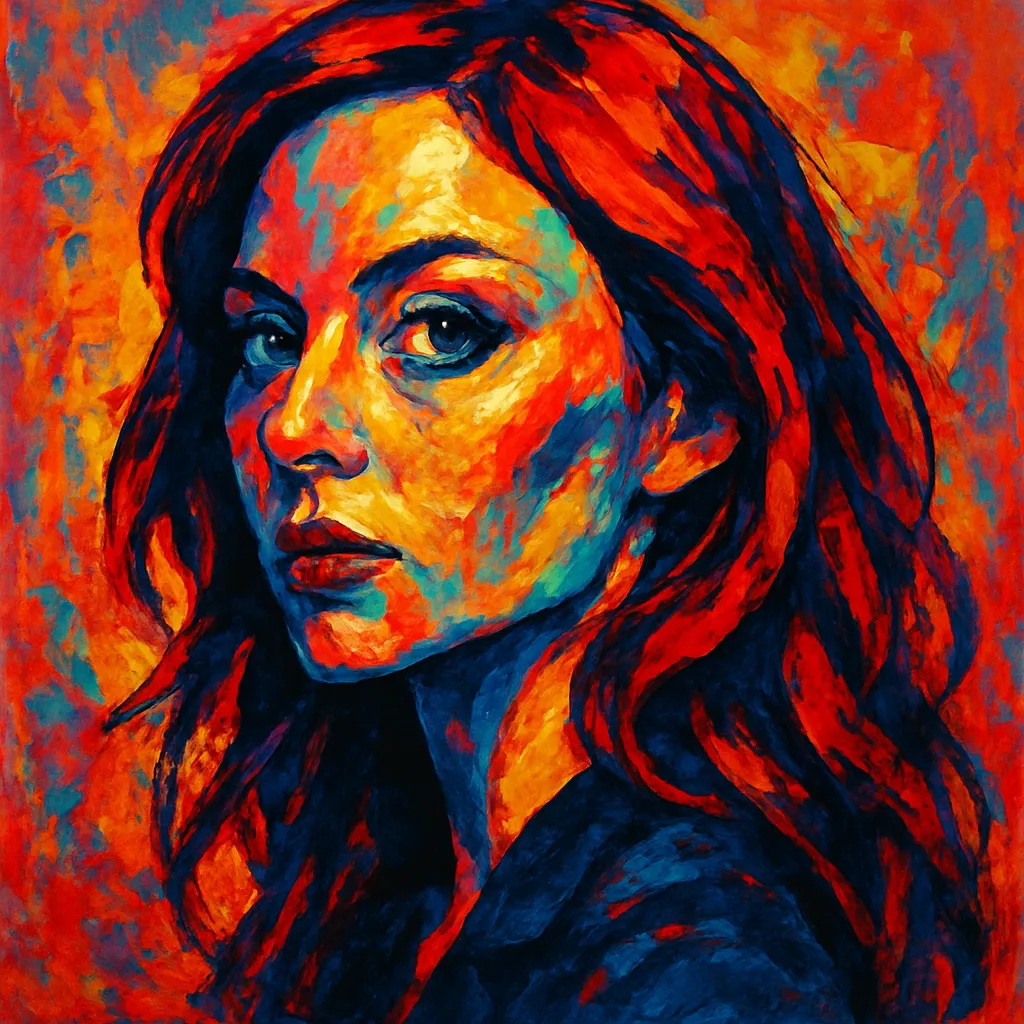 Artistic portrait of Katharine Isabelle
