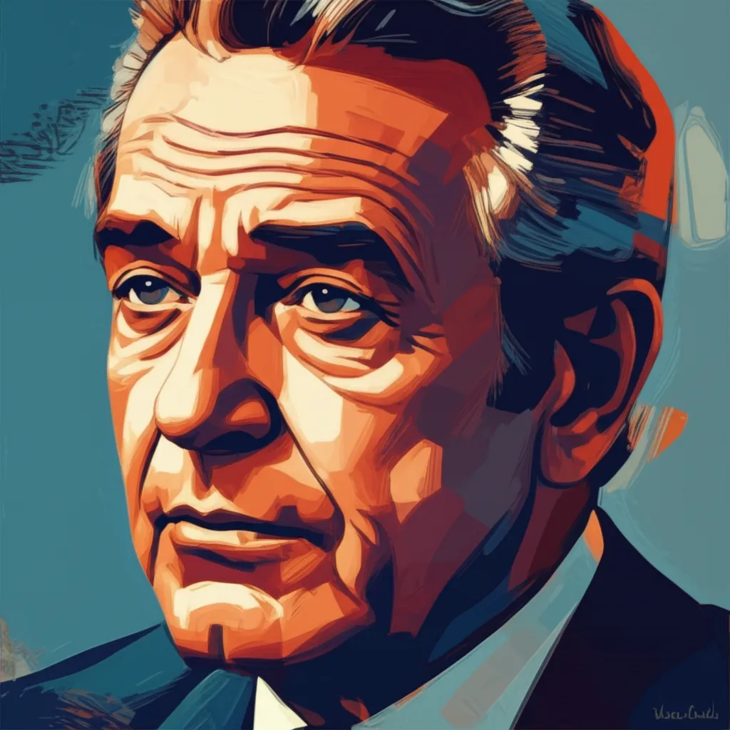 Artistic portrait of John Forsythe