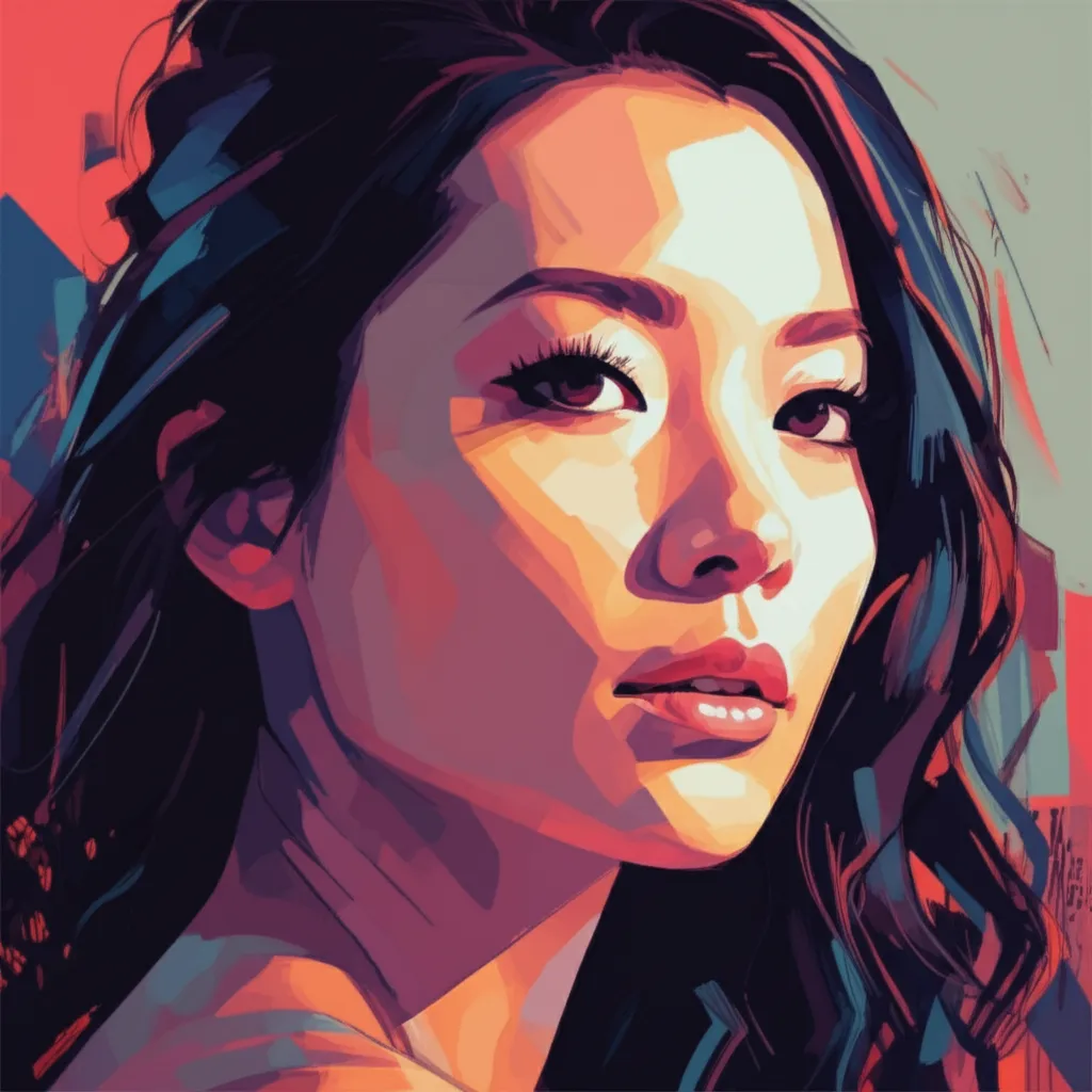 Artistic portrait of Constance Wu