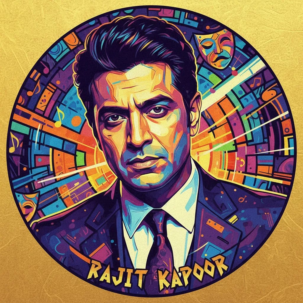 Artistic portrait of Rajit Kapoor