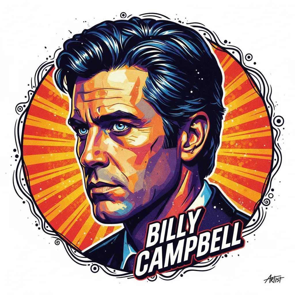 Artistic portrait of Billy Campbell