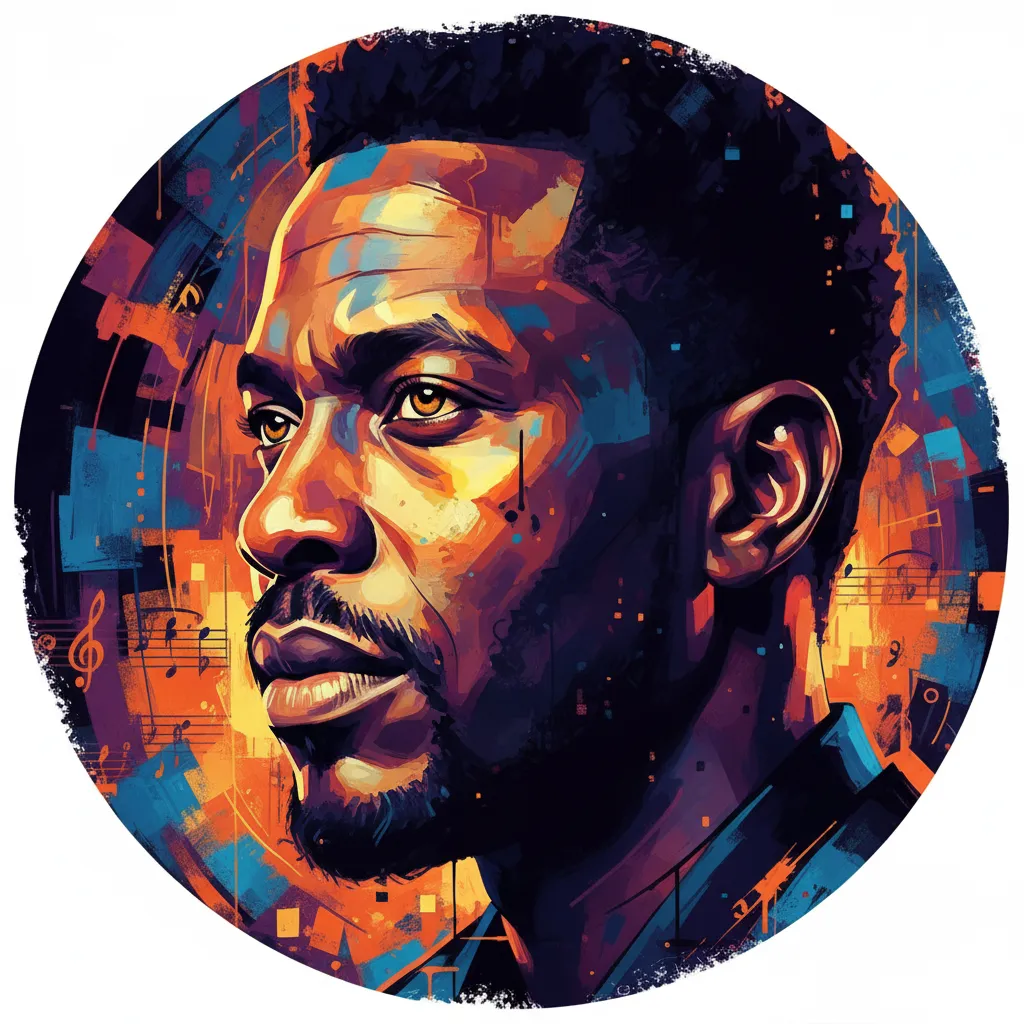 Artistic portrait of Jeffrey Sekele