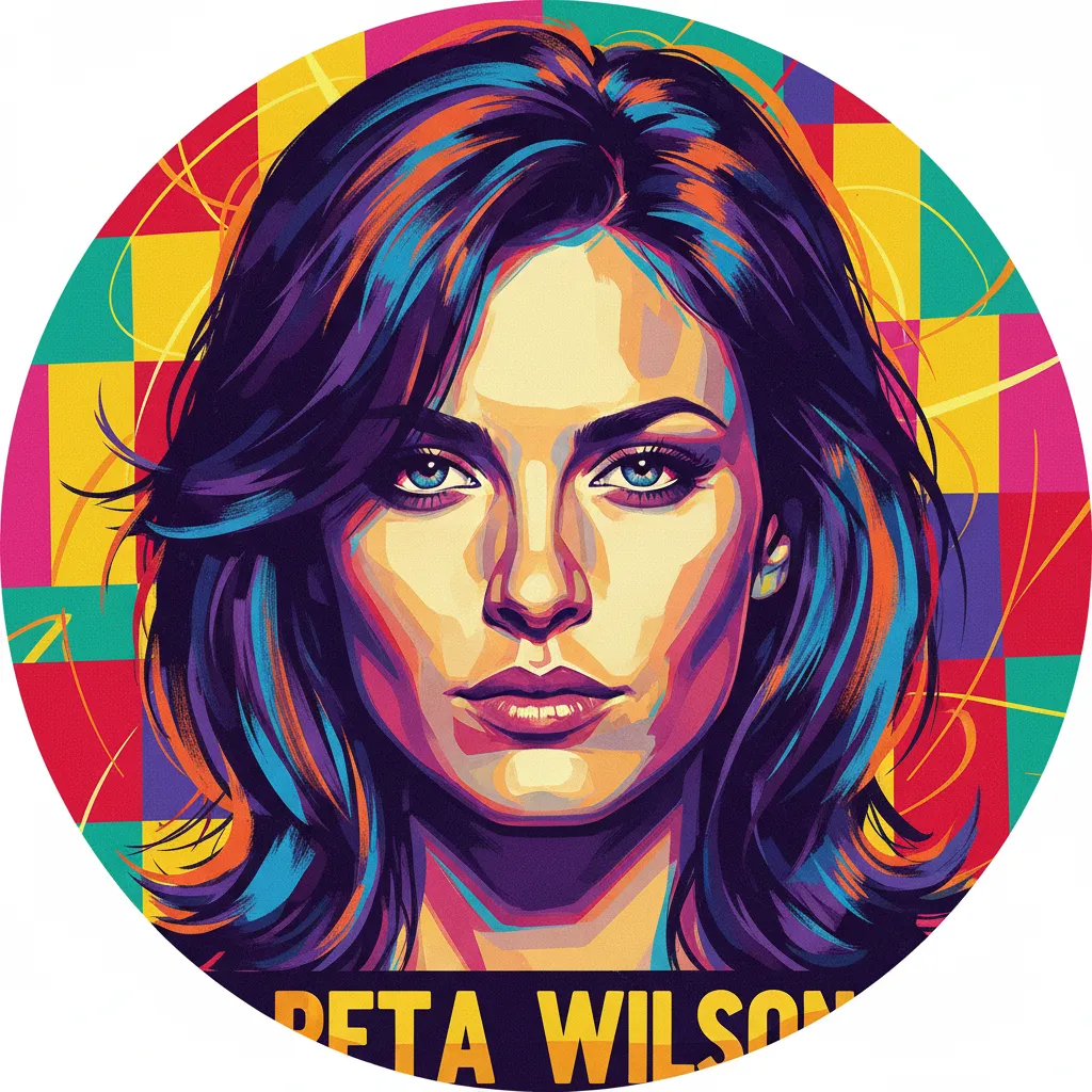 Artistic portrait of Peta Wilson