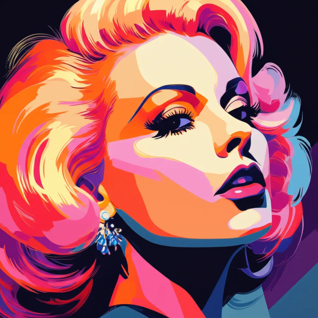 Artistic portrait of Anita Ekberg