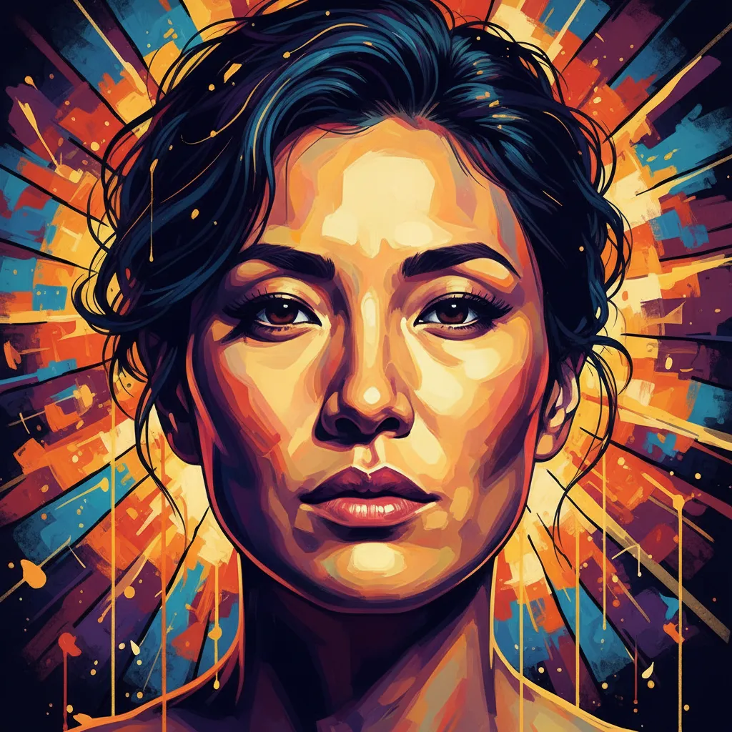 Artistic portrait of Catherine An