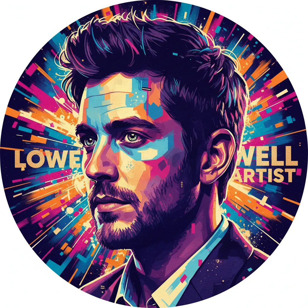 Artistic portrait of Christopher Lowell