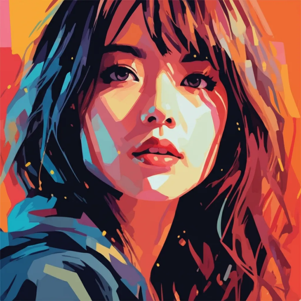 Artistic portrait of Kang Hye-jeong