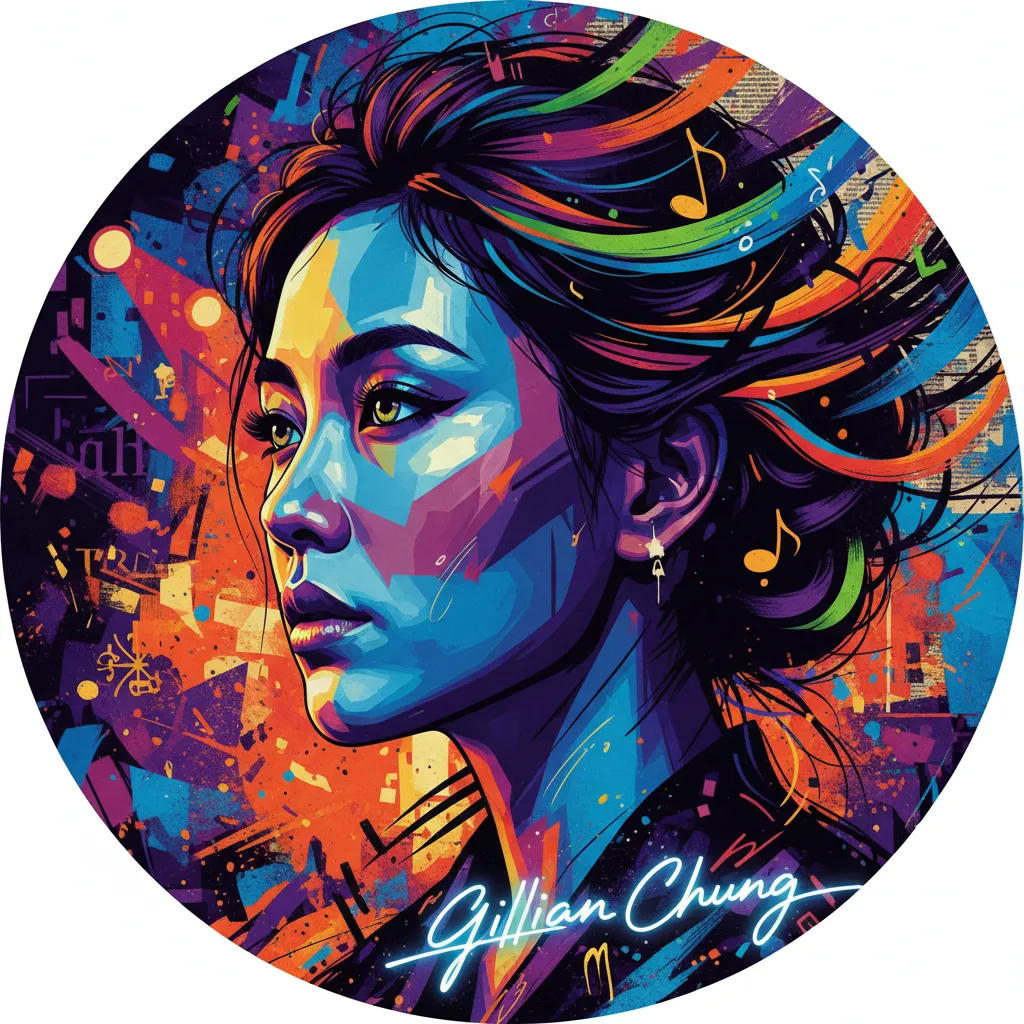 Artistic portrait of Gillian Chung