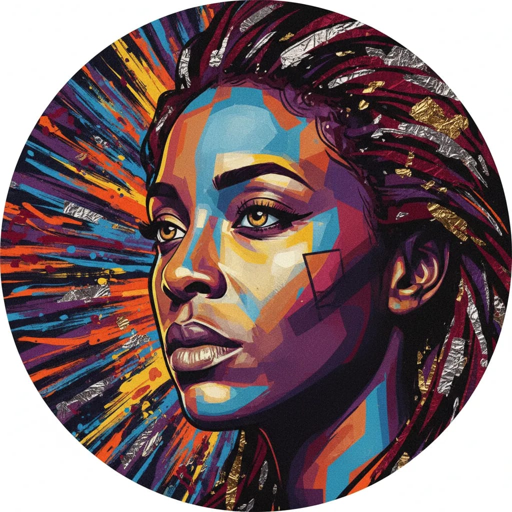 Artistic portrait of Monica Calhoun