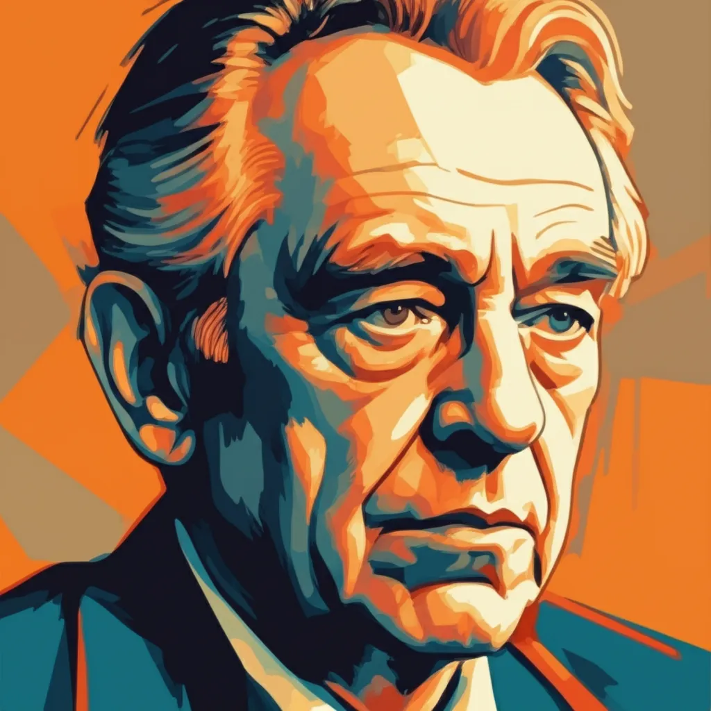 Artistic portrait of Per Theodor Haugen