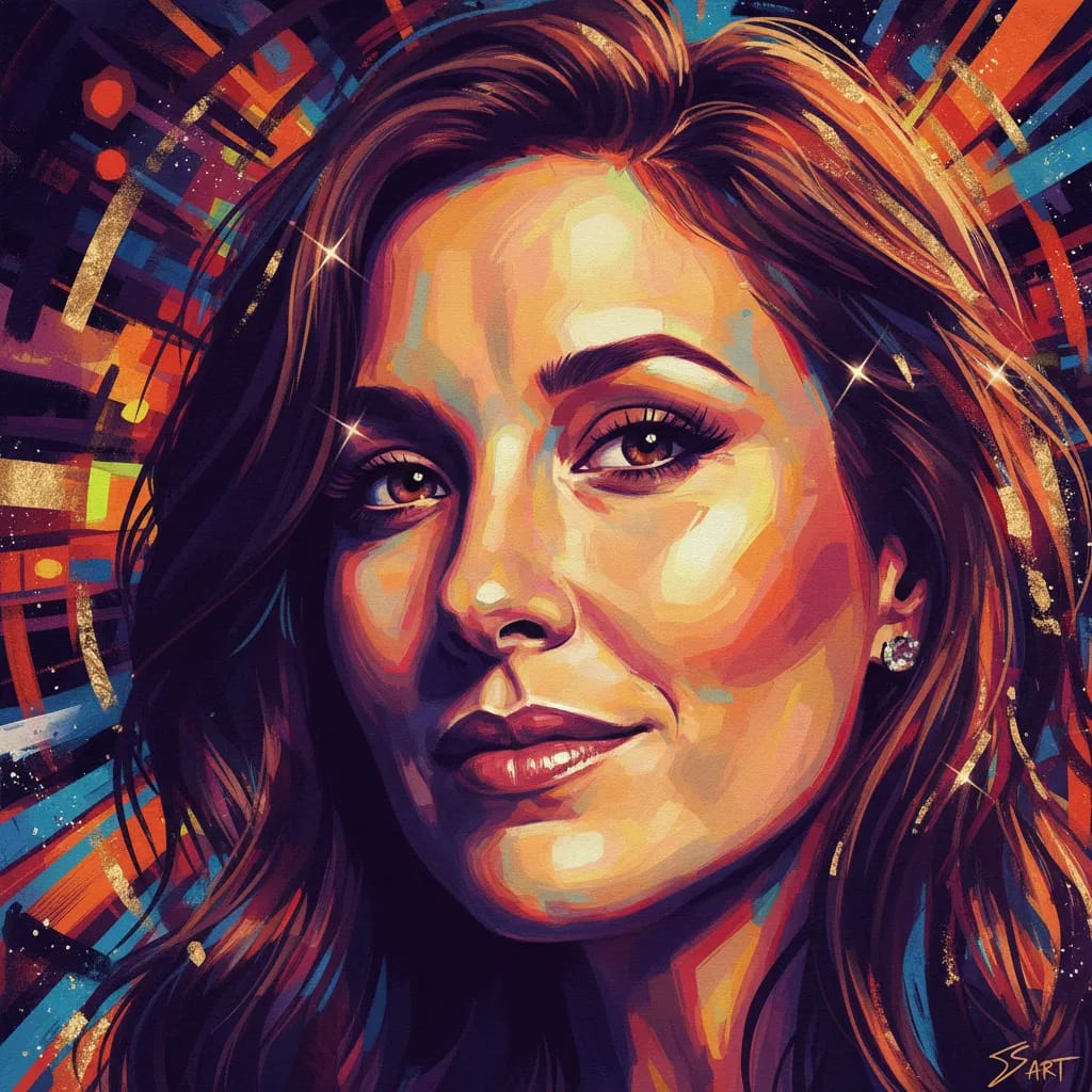 Artistic portrait of Jackie Sandler