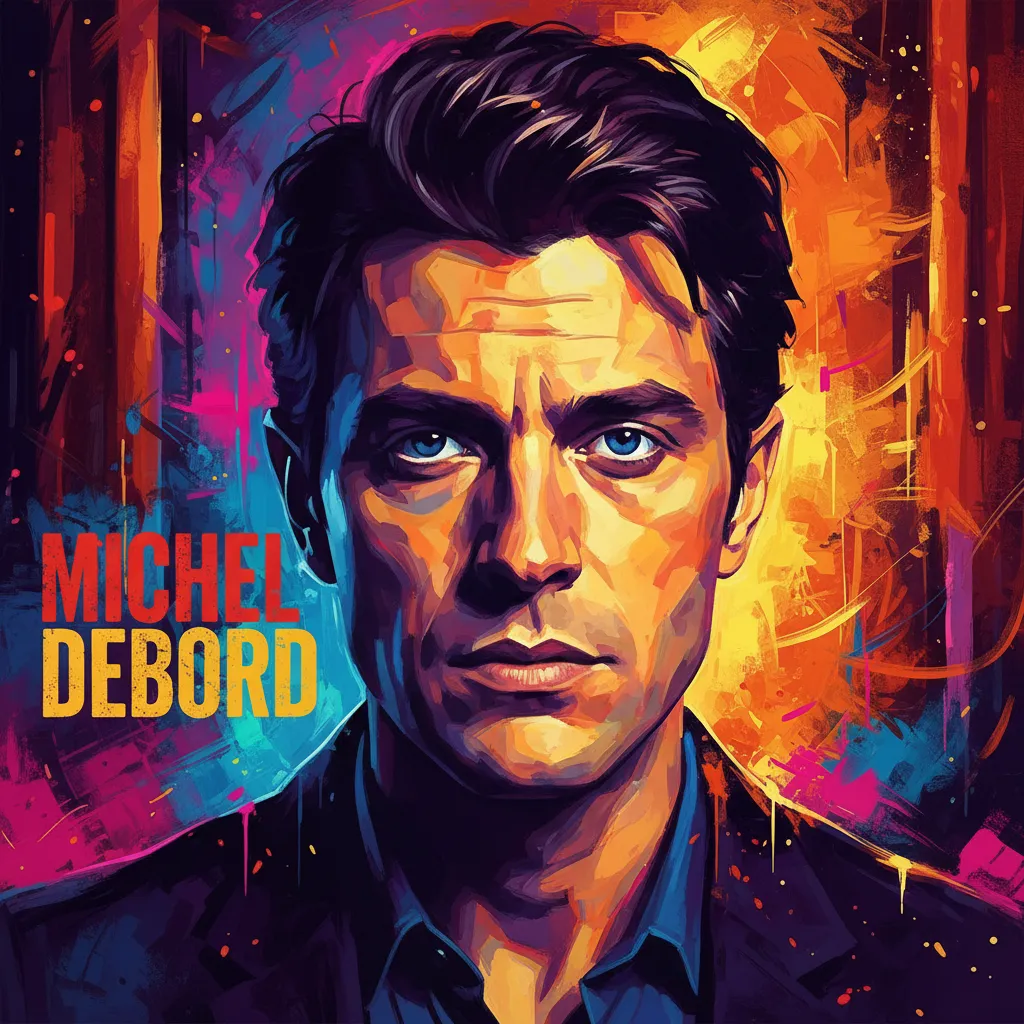 Artistic portrait of Michel Debord