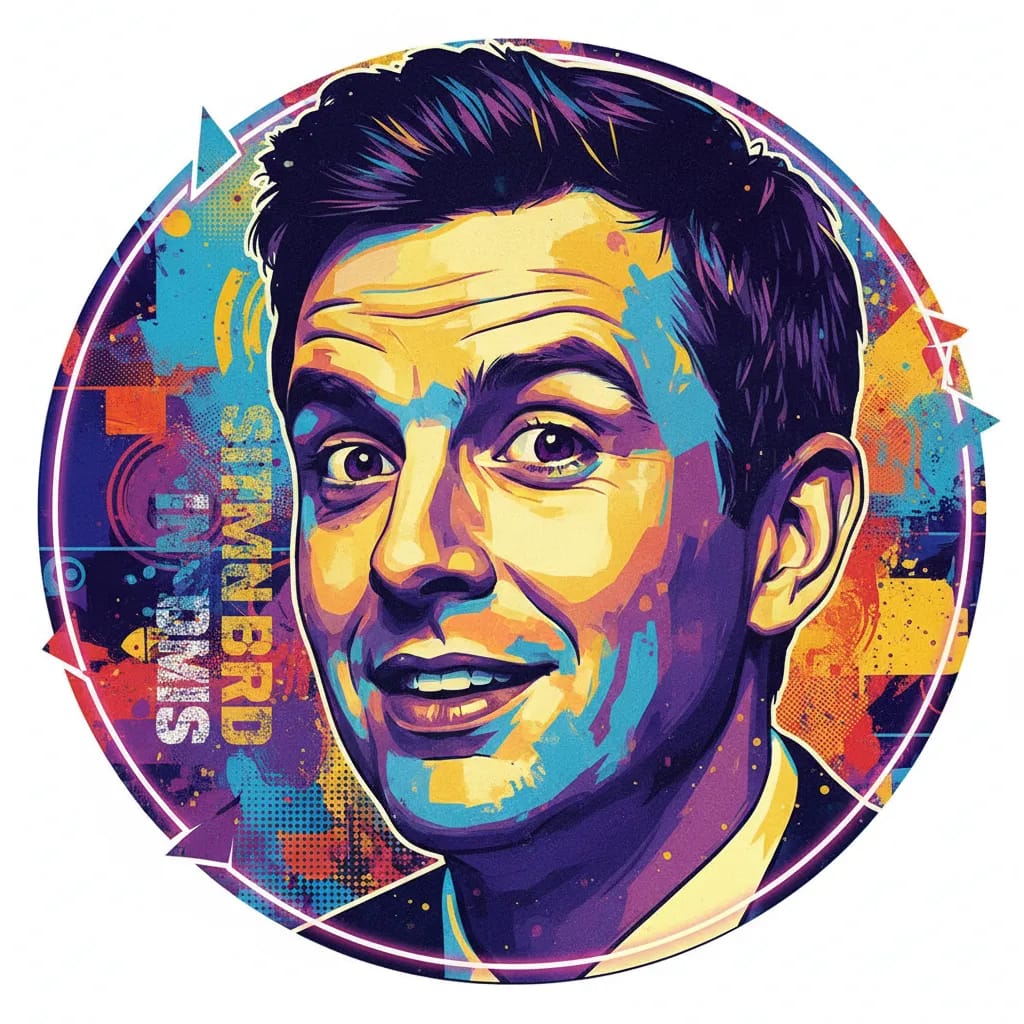 Artistic portrait of Simon Bird