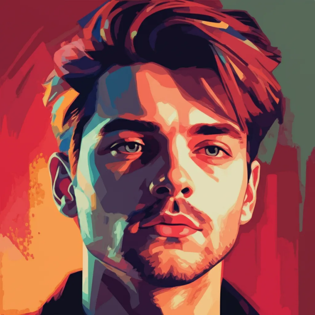 Artistic portrait of Florijan Ajdini