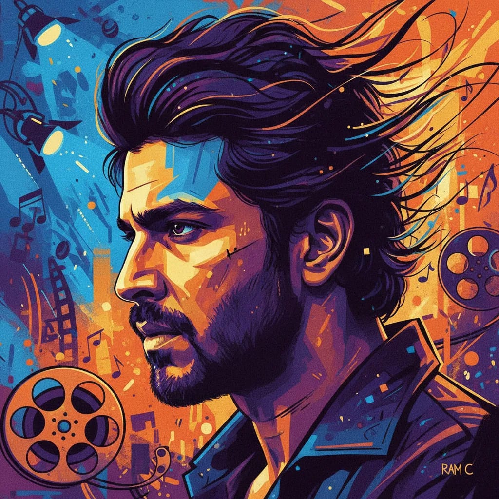 Artistic portrait of Ram Charan