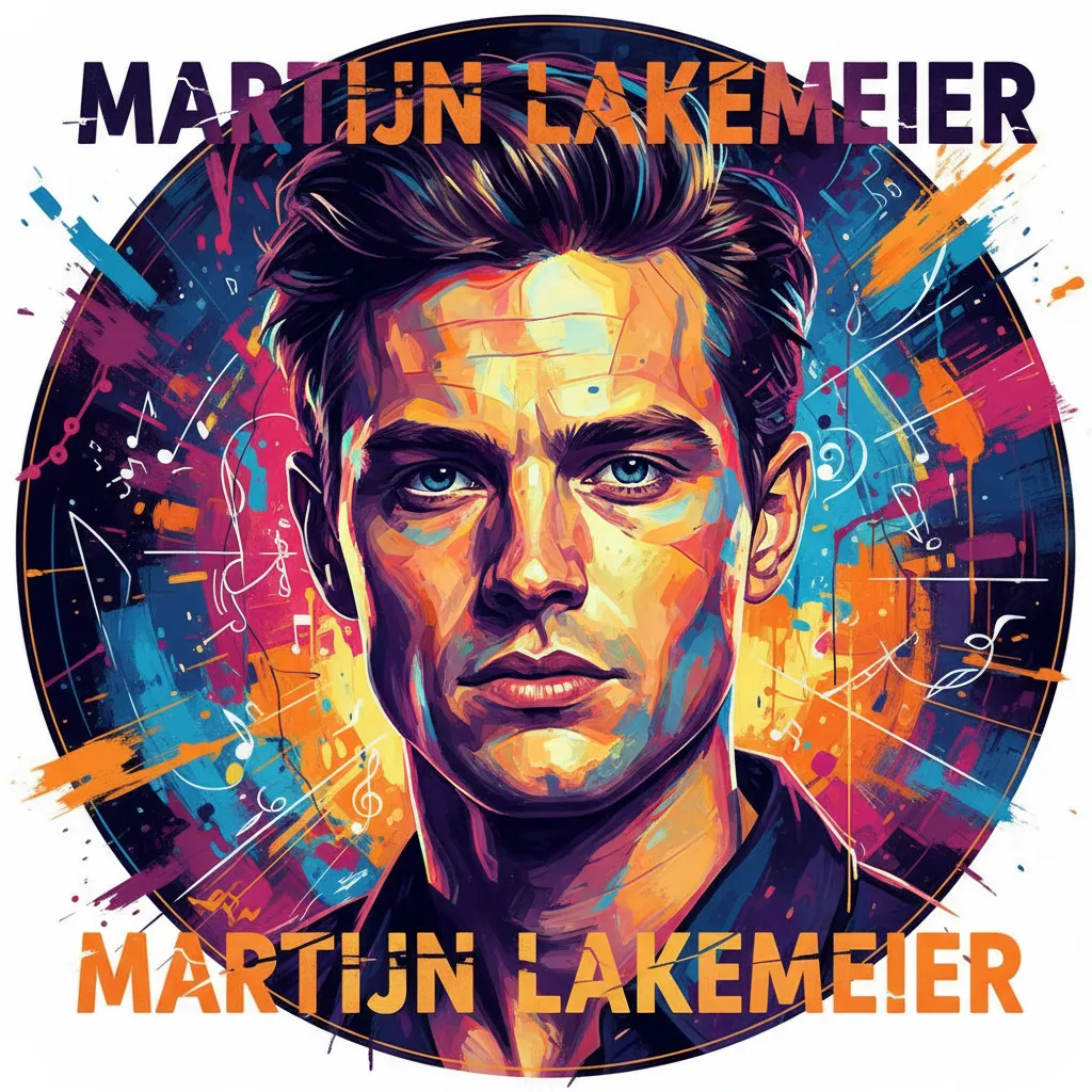 Artistic portrait of Martijn Lakemeier