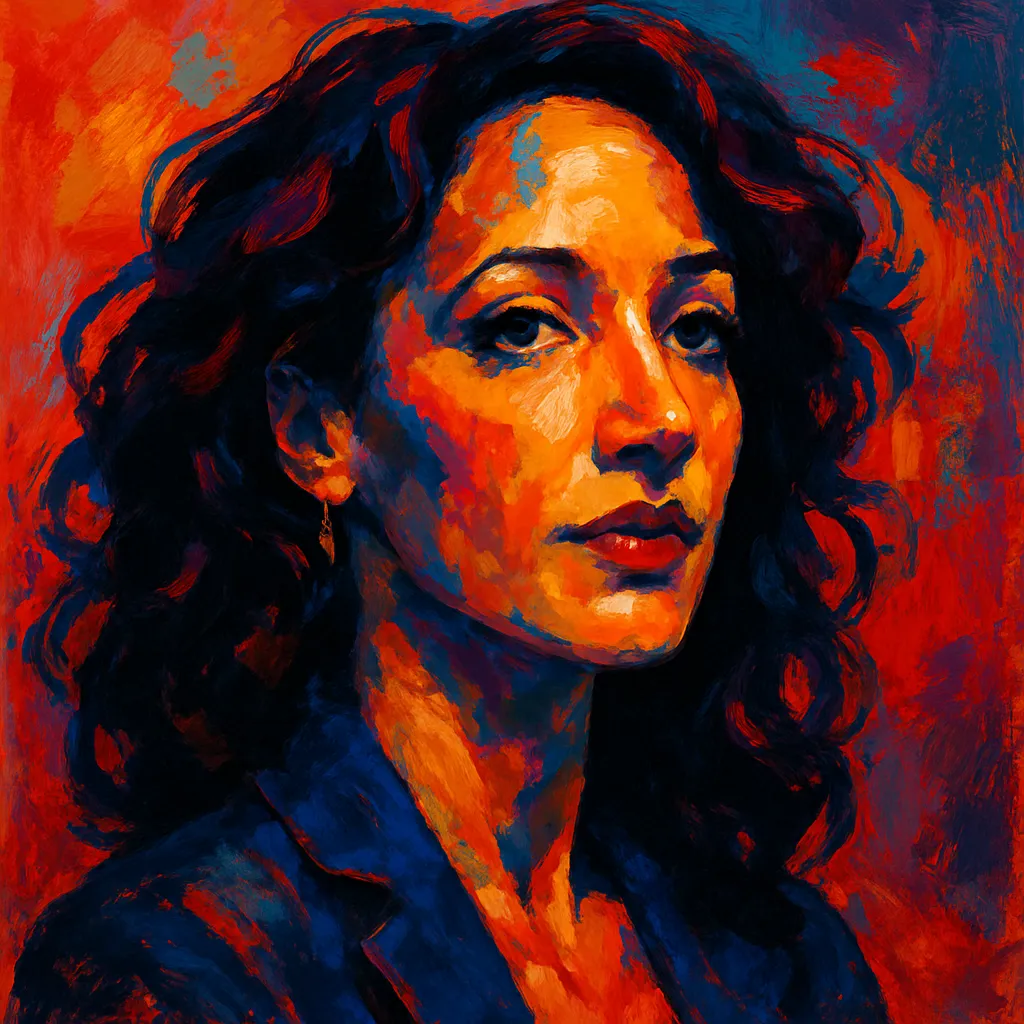 Artistic portrait of Jennifer Beals