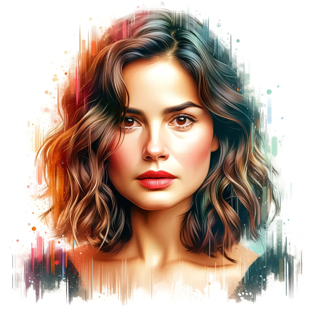 Artistic portrait of Diane Lane