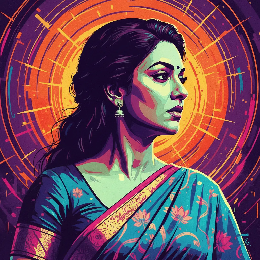 Artistic portrait of Jaya Prada