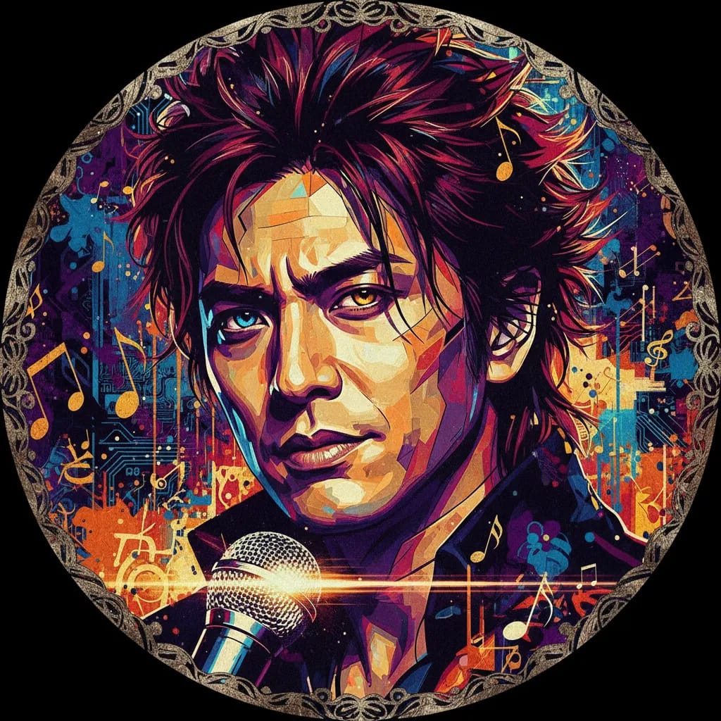 Artistic portrait of Gackt
