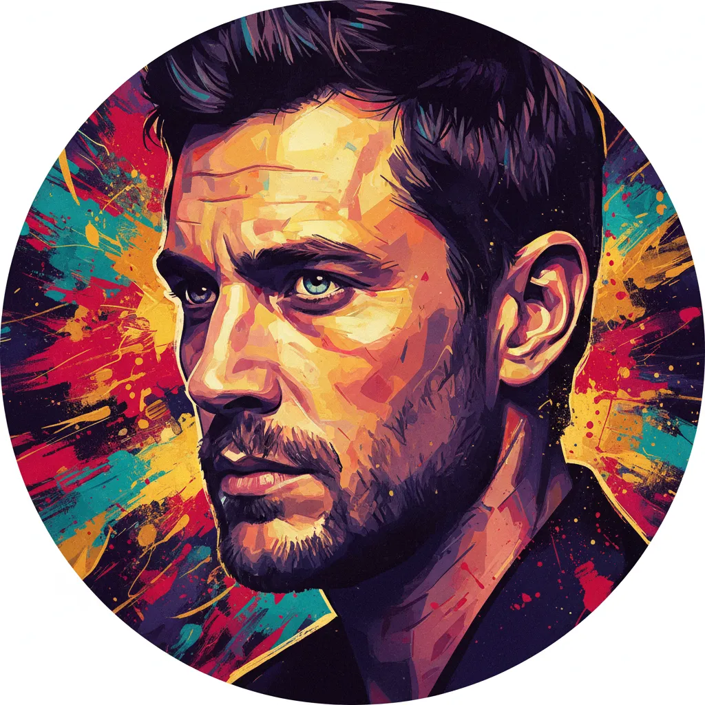 Artistic portrait of Matthias Schoenaerts