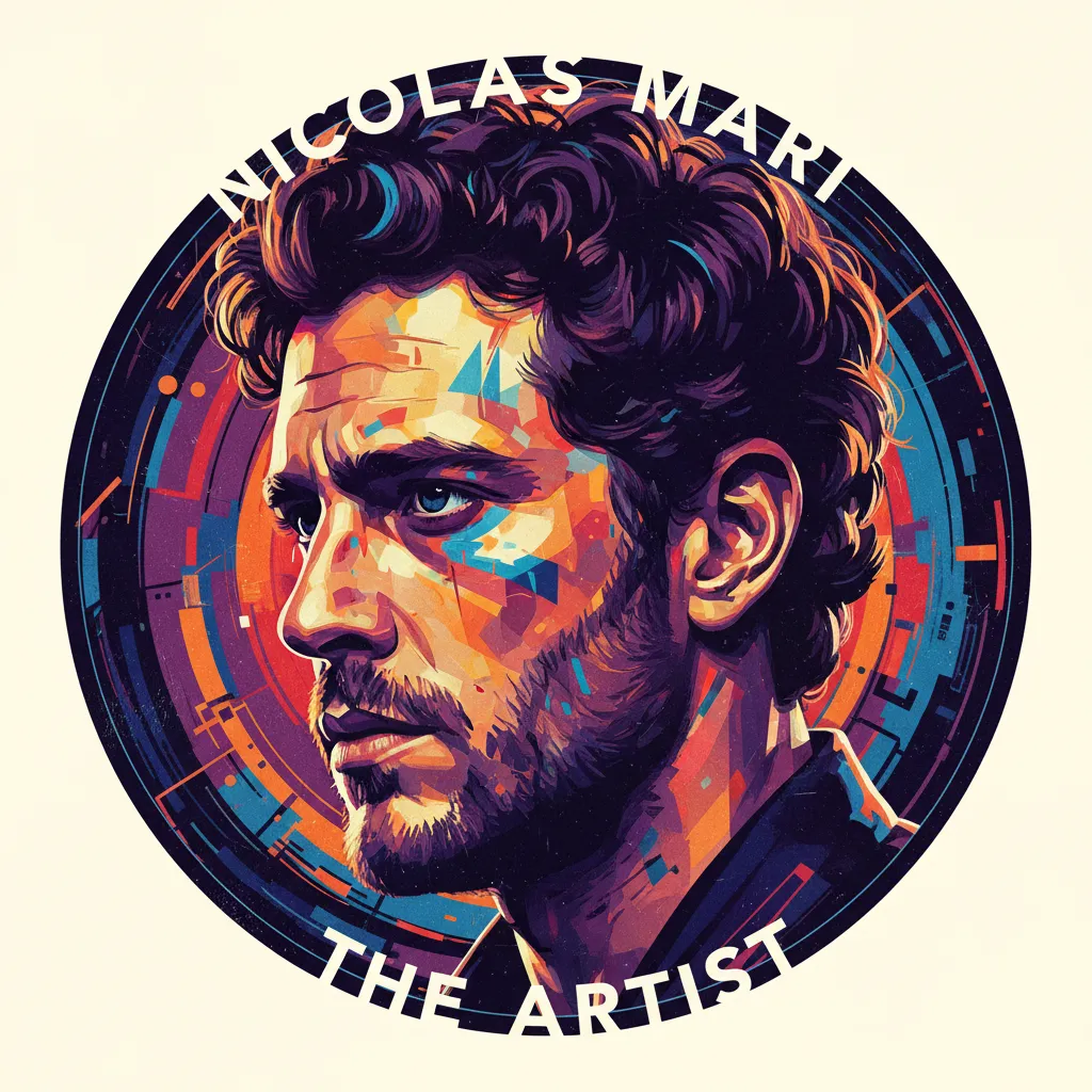 Artistic portrait of Nicolas Marié