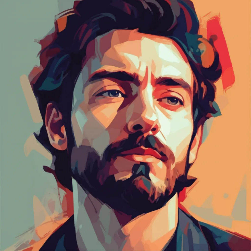 Artistic portrait of Ahmet Çevik