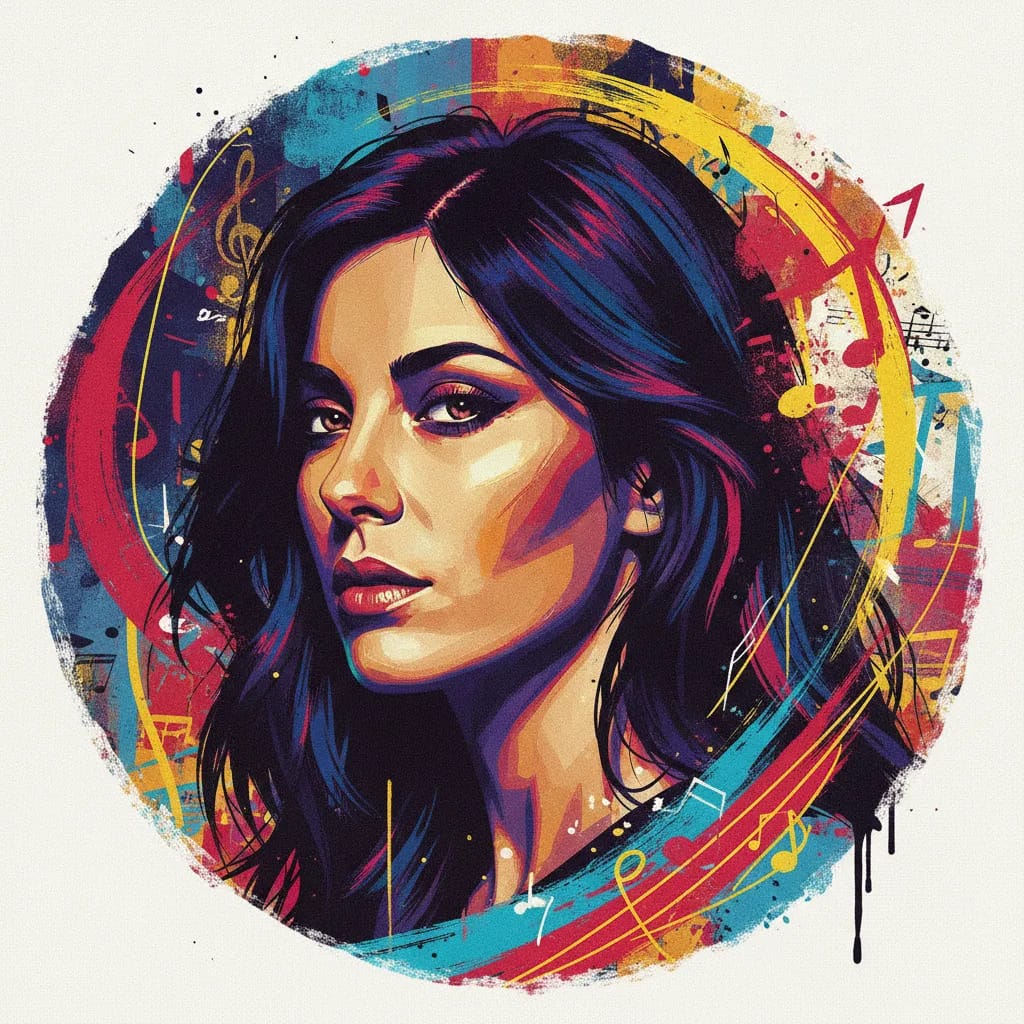 Artistic portrait of Violante Placido