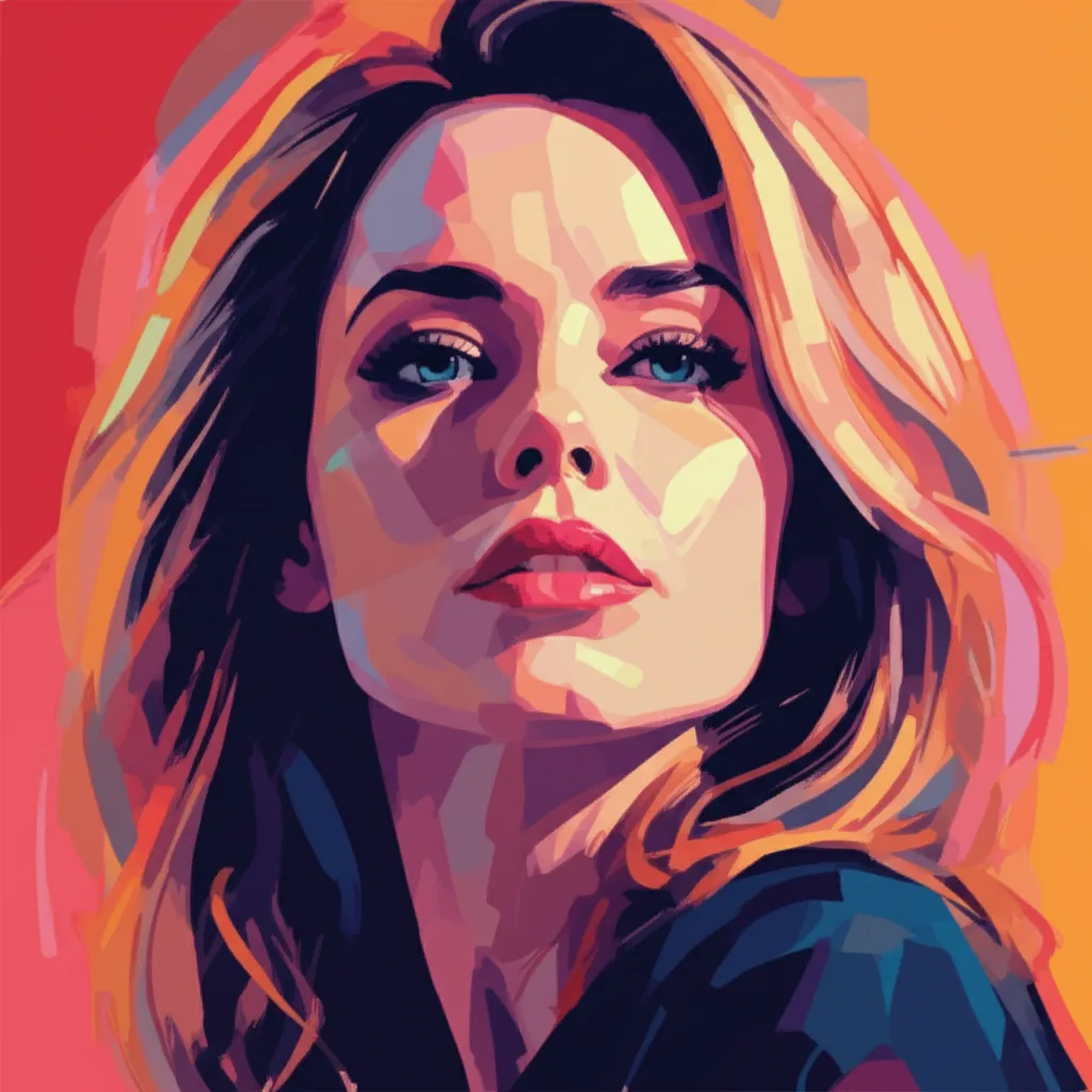 Artistic portrait of Elizabeth Banks