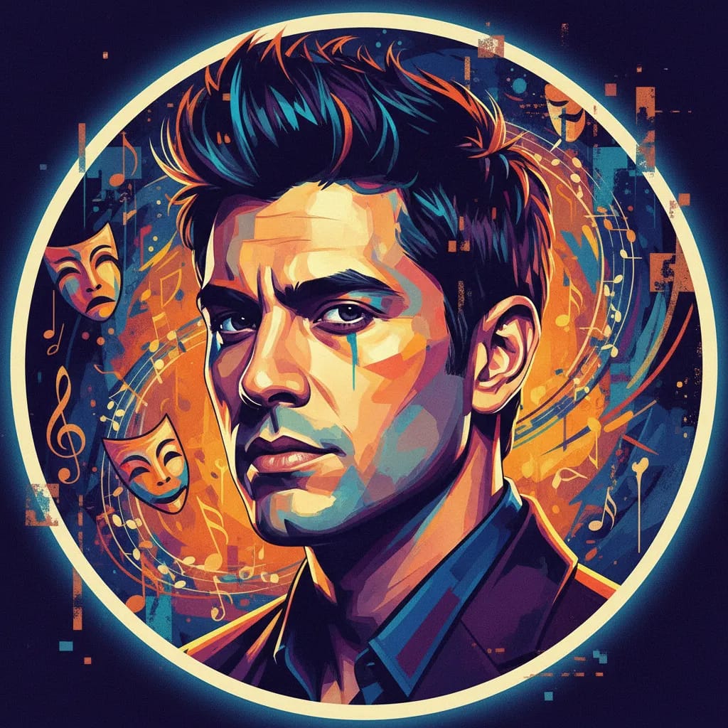 Artistic portrait of Frank Huerta