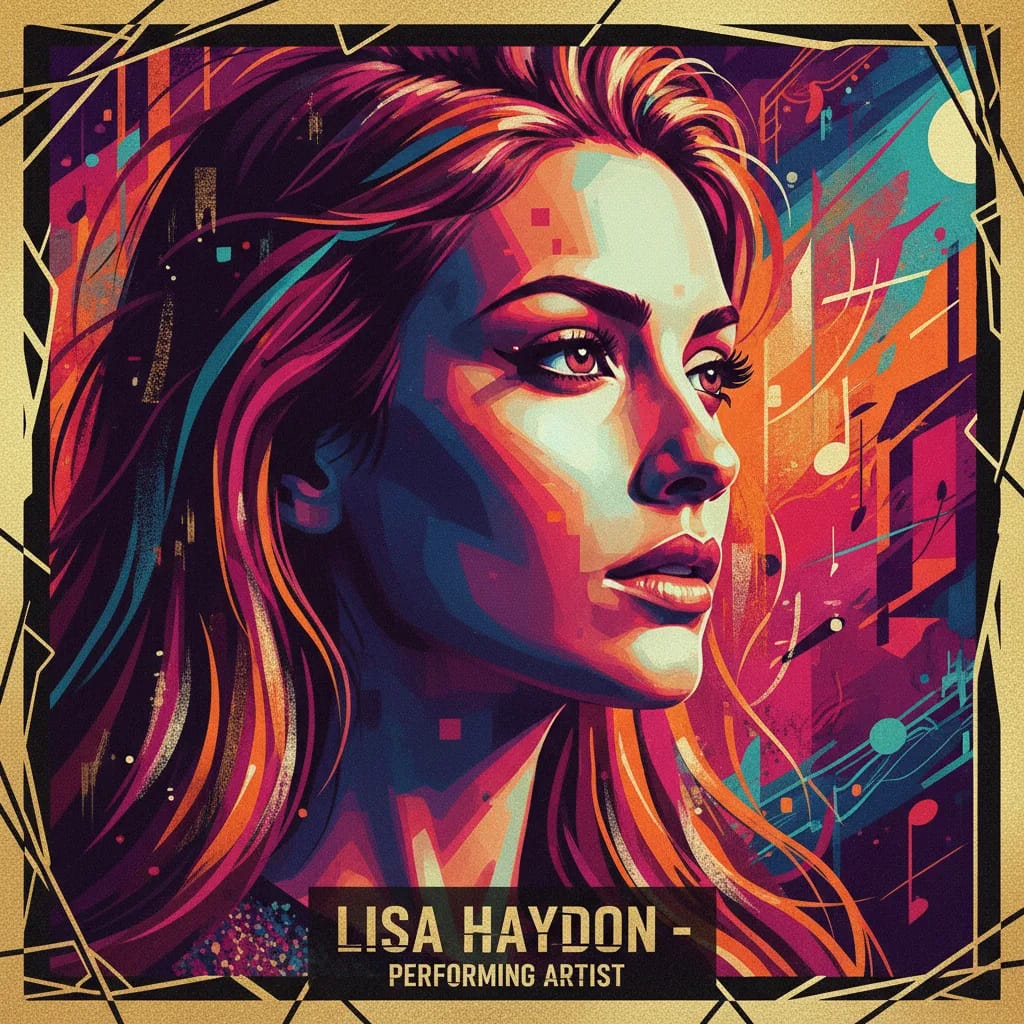 Artistic portrait of Lisa Haydon