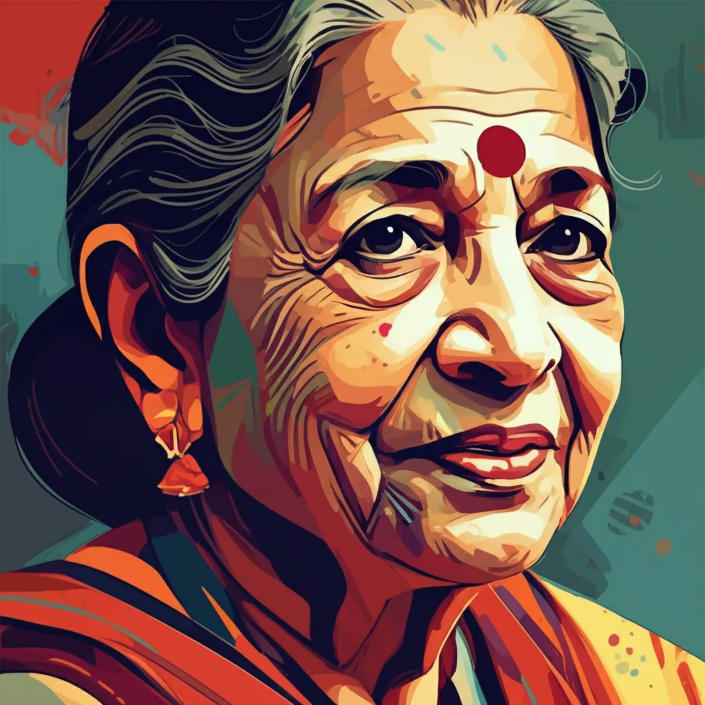 Artistic portrait of Kishori Ballal