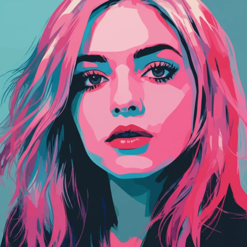Artistic portrait of Sky Ferreira