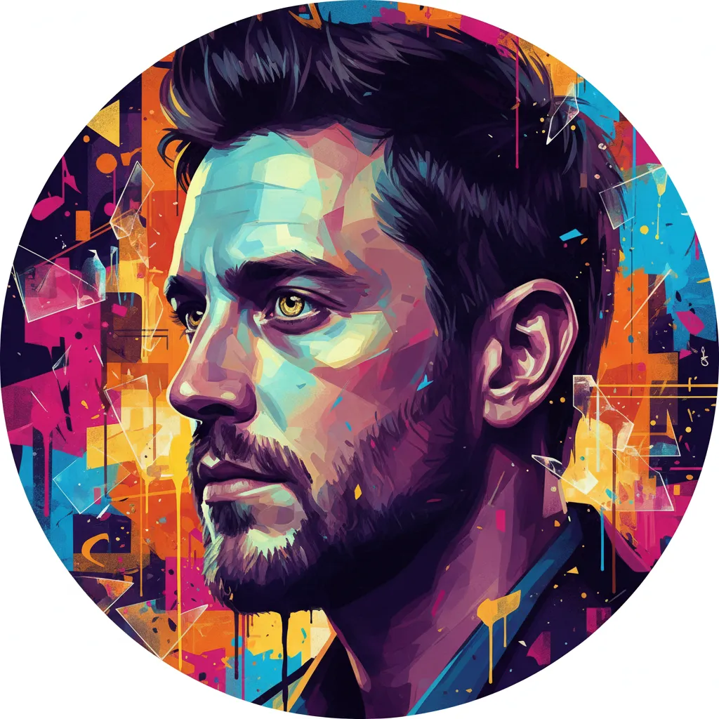 Artistic portrait of Joshua Peace