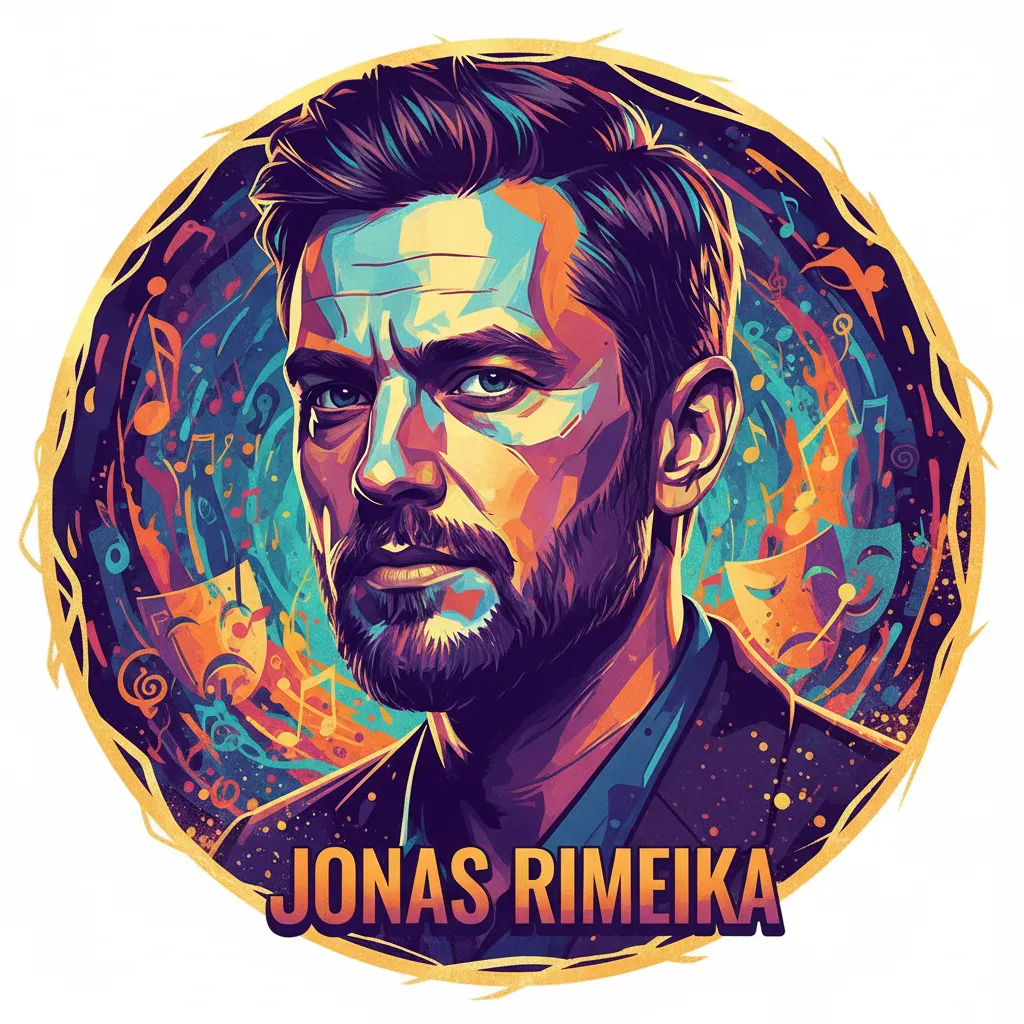Artistic portrait of Jonas Rimeika