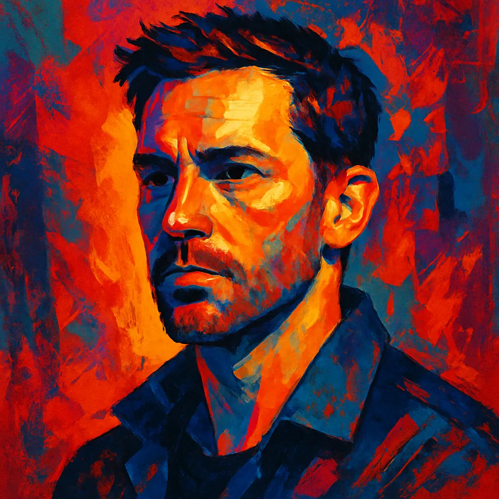 Artistic portrait of Sean Rogerson