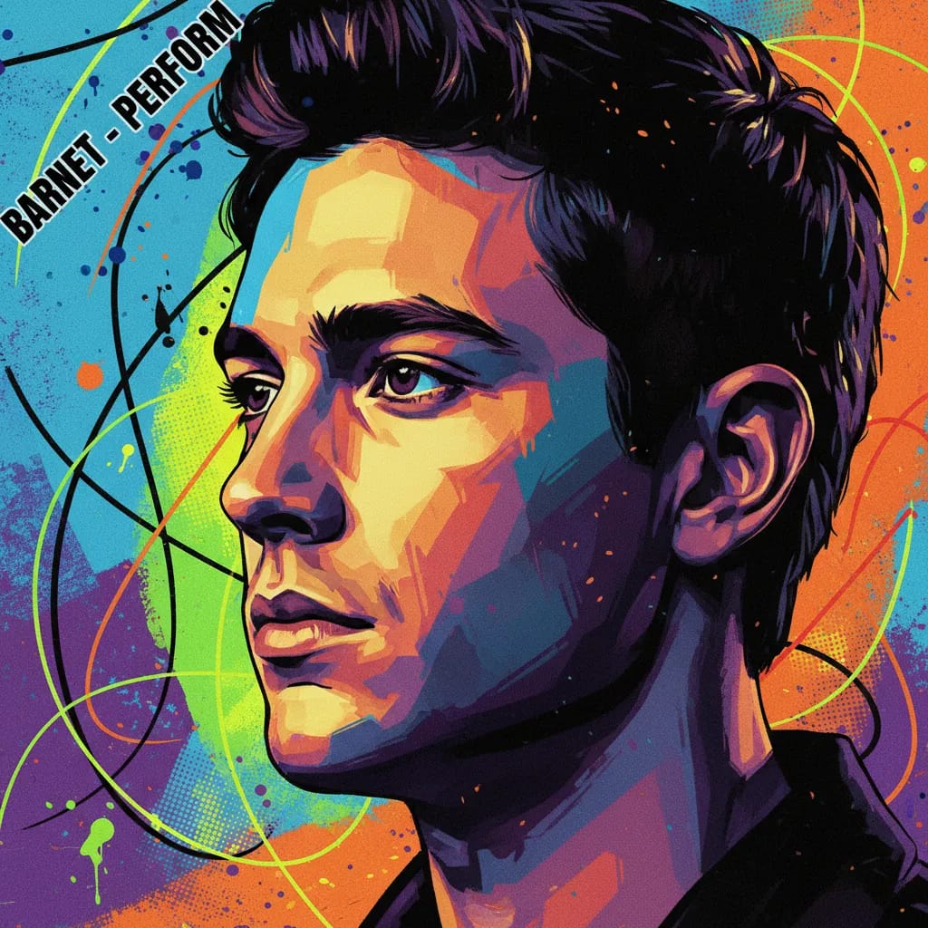 Artistic portrait of Darren Barnet