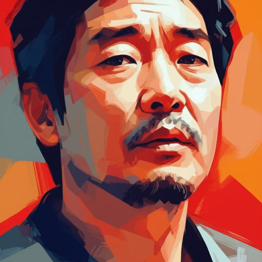 Artistic portrait of Kim Byeong-Ok