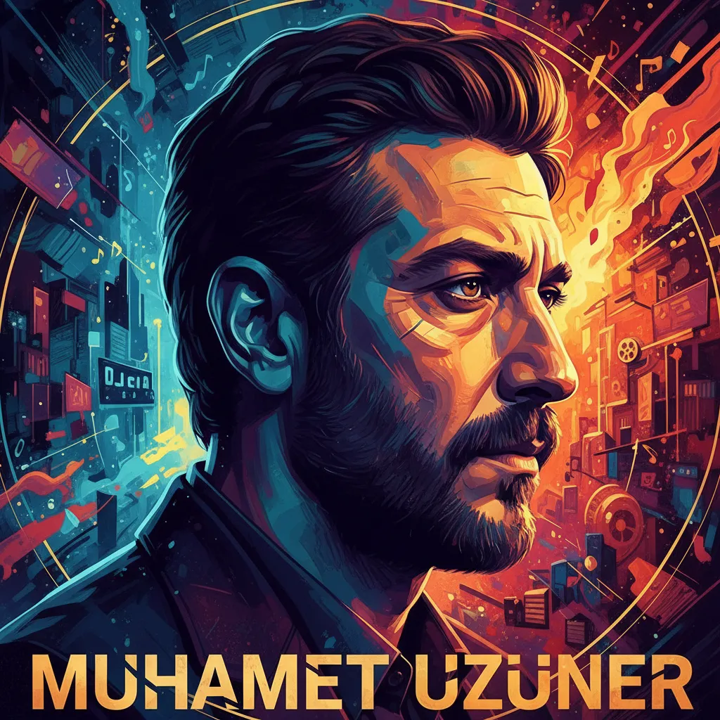 Artistic portrait of Muhammet Uzuner