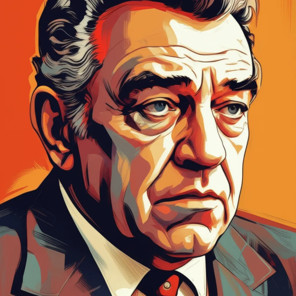 Artistic portrait of Ernest Borgnine