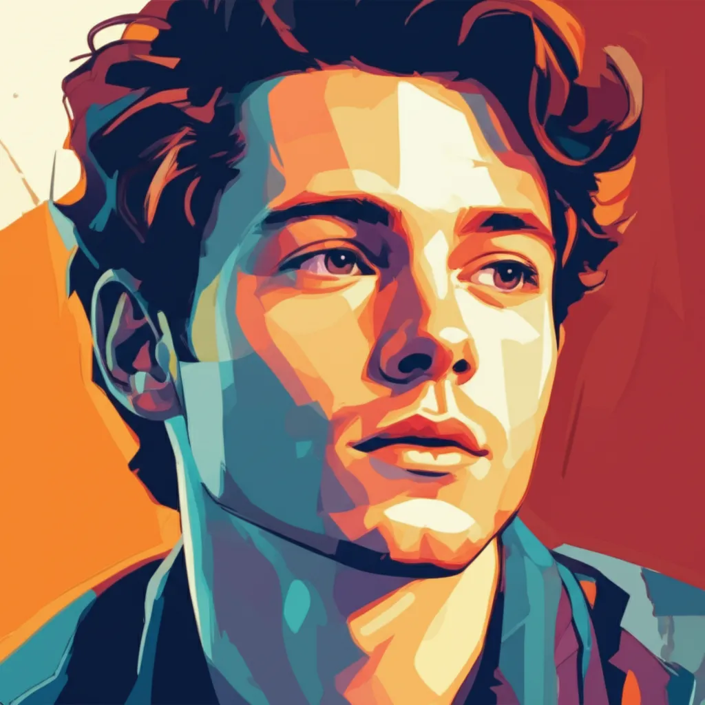 Artistic portrait of Logan Lerman