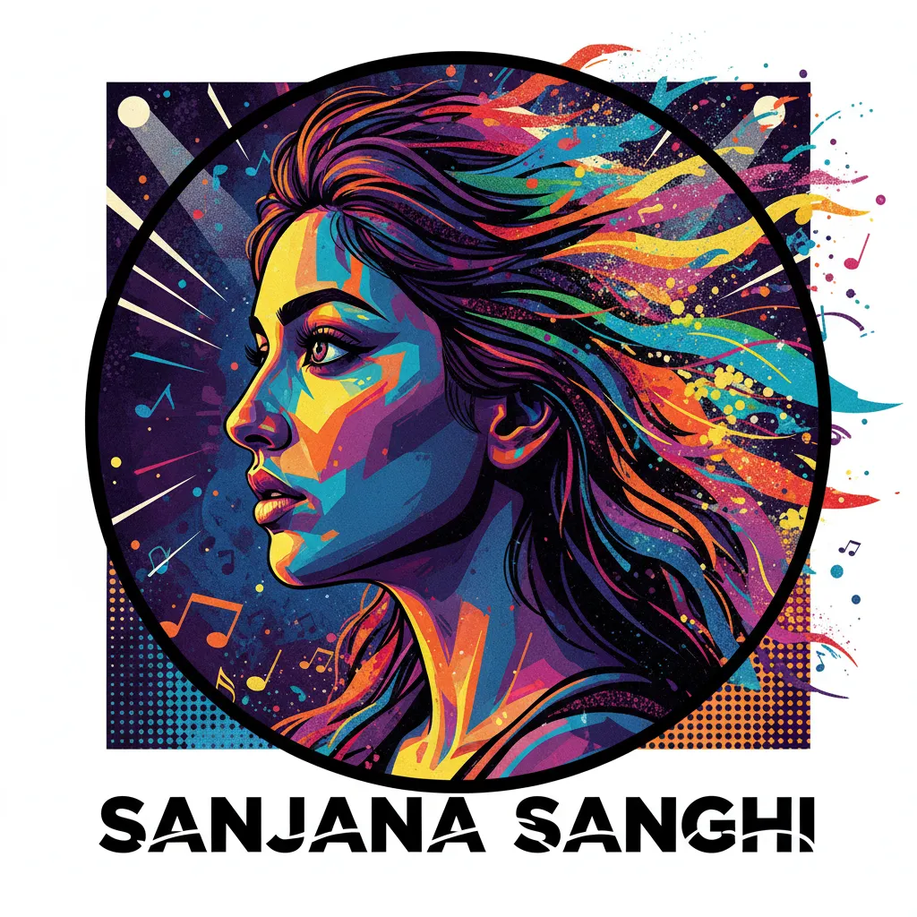 Artistic portrait of Sanjana Sanghi