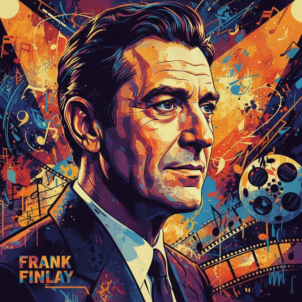 Artistic portrait of Frank Finlay