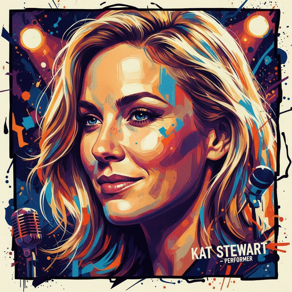 Artistic portrait of Kat Stewart