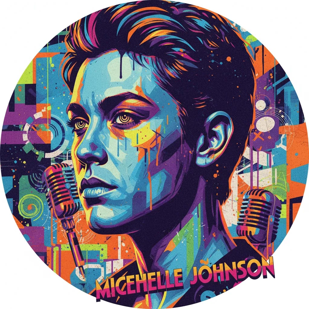 Artistic portrait of Michelle Johnson